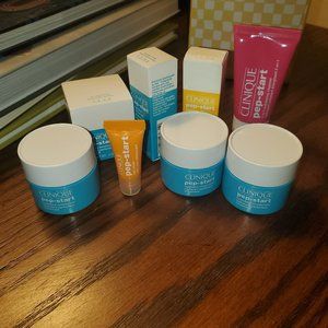 Lot of brand new Clinique  Pep-Start facial cleaning and moisturizer  8 pcs